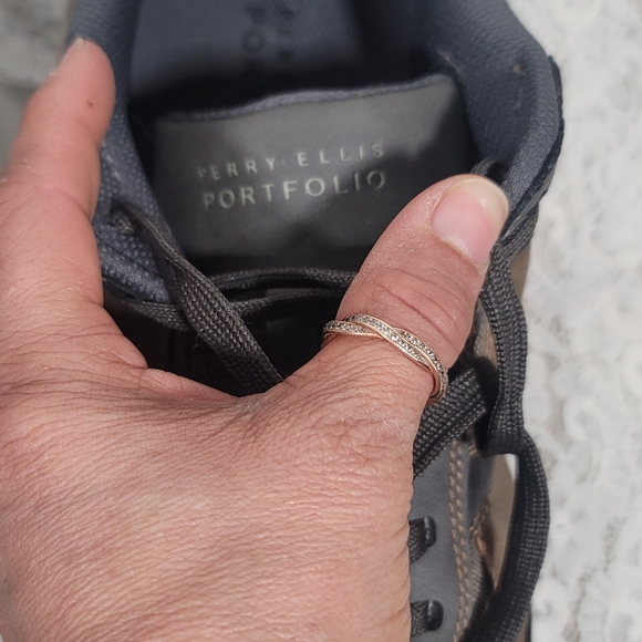 PERRY ELLIS  Portfolio Shoes Gray Brown Black size 10 new - Picture 4 of 5